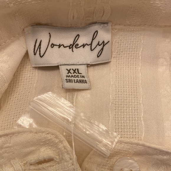 Wonderby woman’s blouse, long sleeves, size XXL. Cream color. - Picture 11 of 13